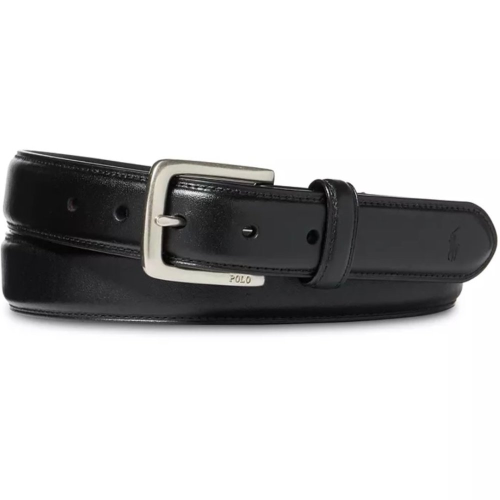 Polo Ralph Lauren Suffield Black Leather Belt